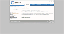 Desktop Screenshot of hoose-it.de